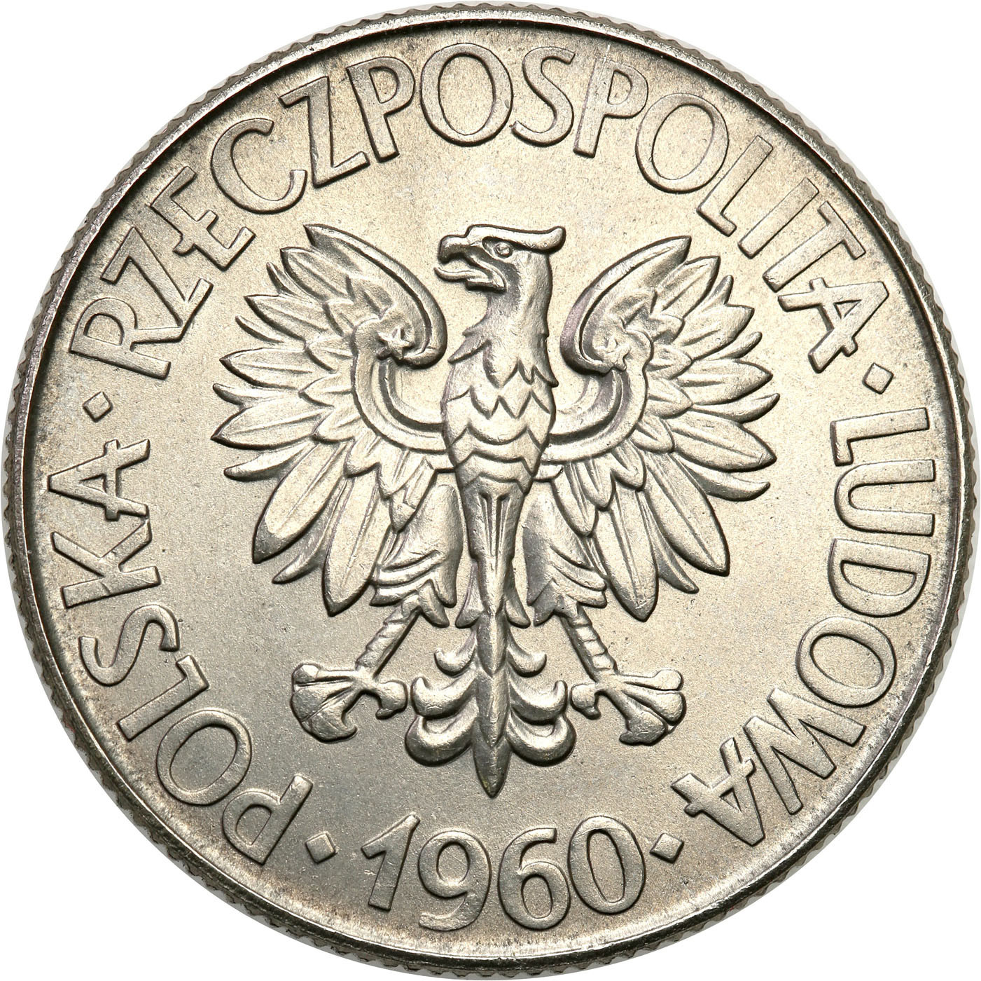 PRL. PRÓBA Nikiel 10 złotych 1960